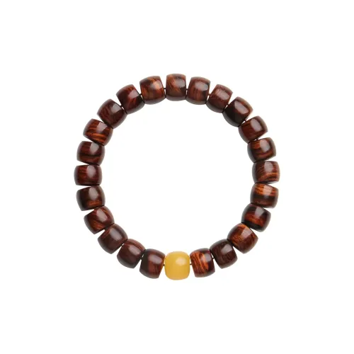 Moon Seal Hundred Rivers Laoshan Sandalwood Precious Wood Bracelets Unisex