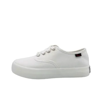 QIANJIN Street Fashion Slip Resistant, Abrasion Resistant, Lightweight Low Top Canvas Shoes Unisex Ecru