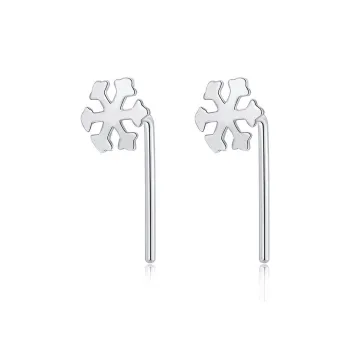 LUCA Sterling Silver Stud Earrings Women's