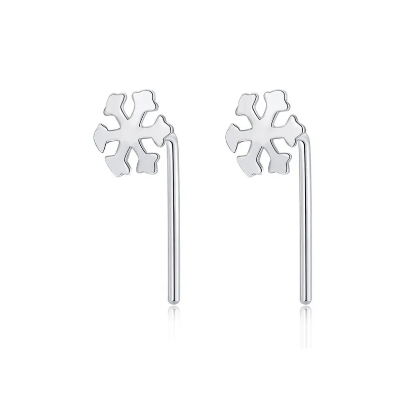 LUCA Sterling Silver Stud Earrings Women's-1