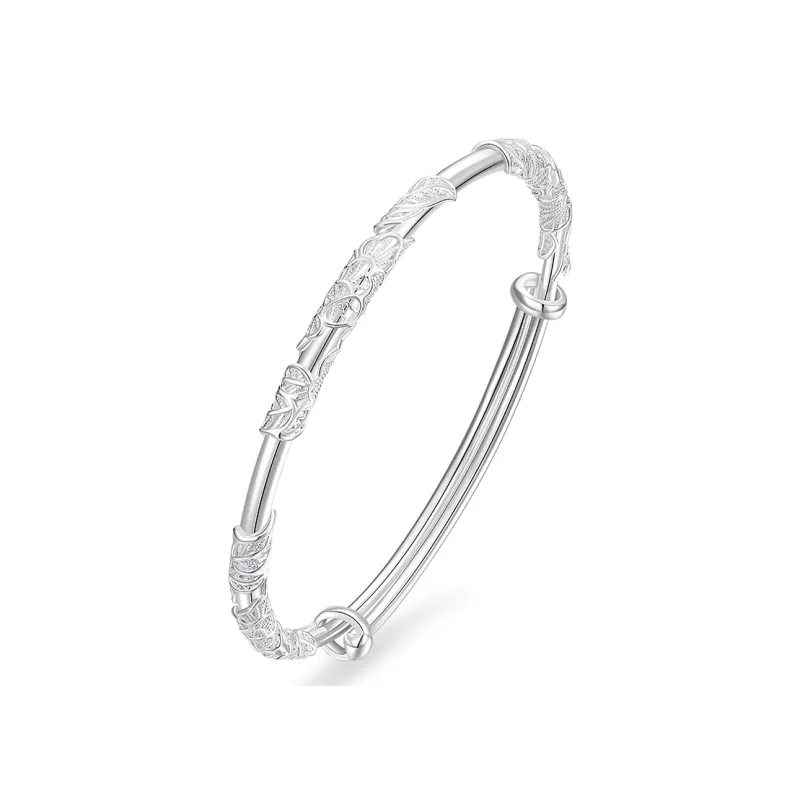 KADER Blossom Series 999 Fine Silver Sterling Silver Bracelets Women's Silver-1