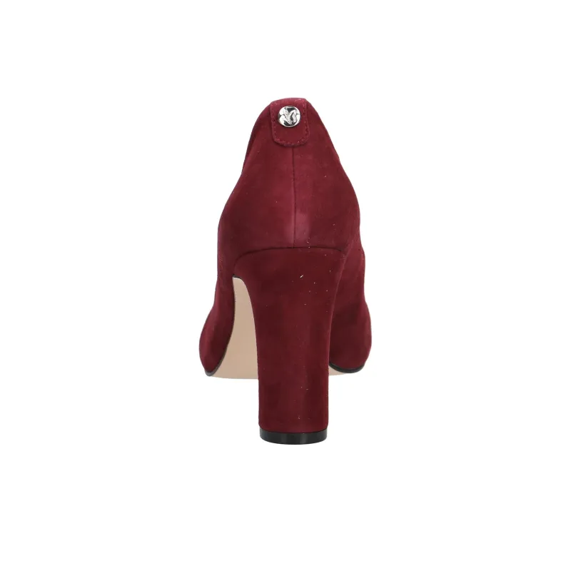 CAPRICE Twiggy Chunky Heel High Heels 8.5cm Women's Red-5