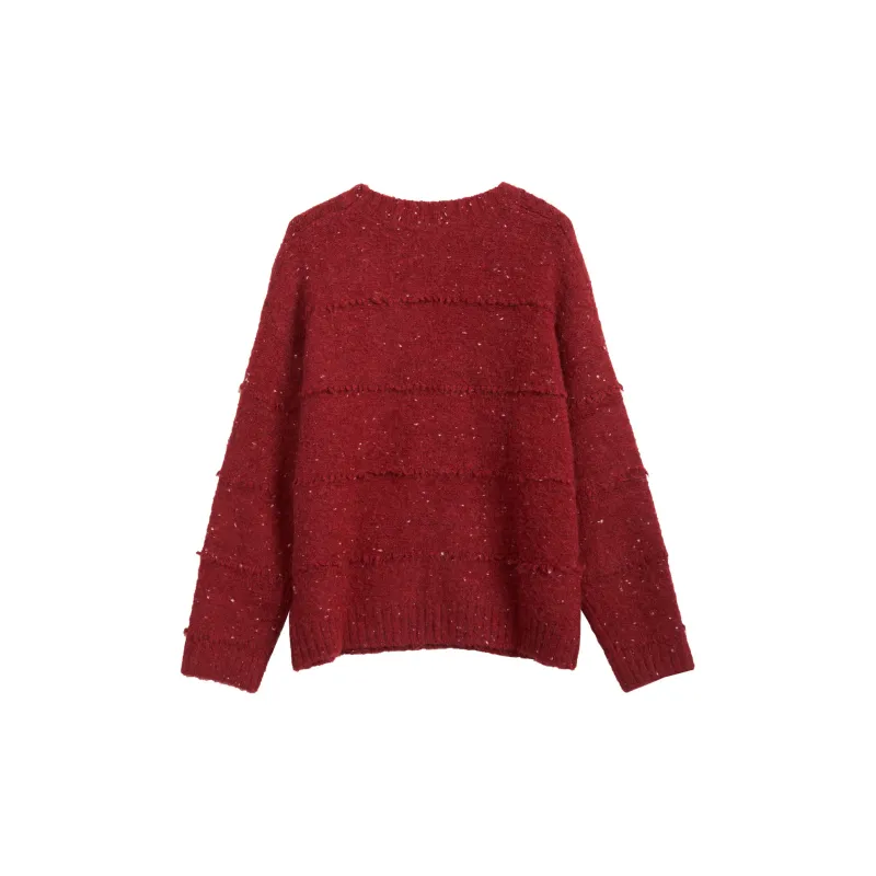 Olrain Sweater Women's Burgundy-1