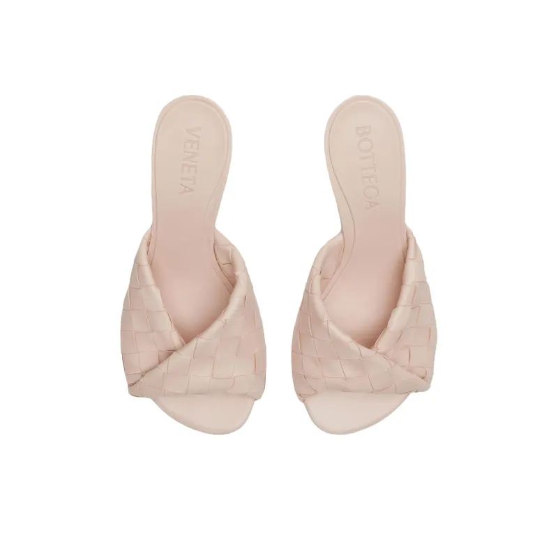 Bottega Veneta Blink Slide Slippers 8cm Women's Beige-2