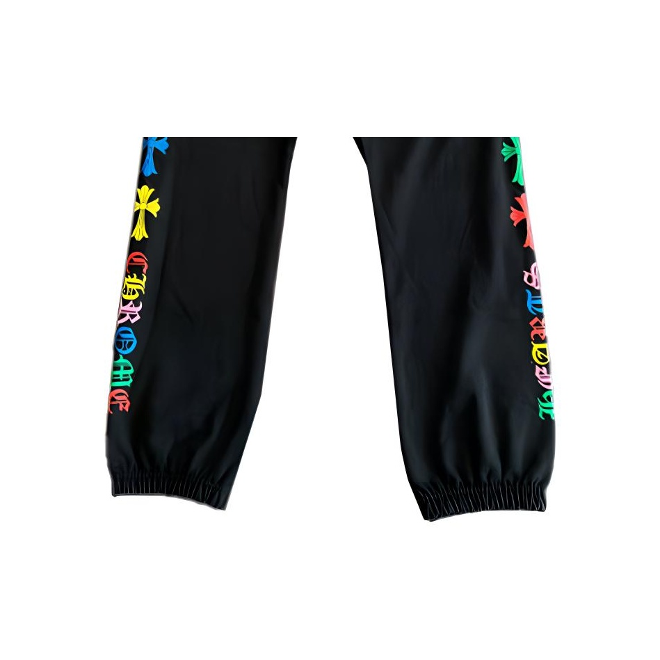 NEW Chrome Hearts Black Allover Plus Print Horseshoe Logo