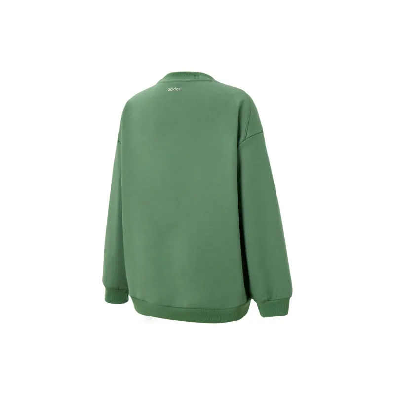 Adidas W BB CREW Sweatshirt Women's Green-1