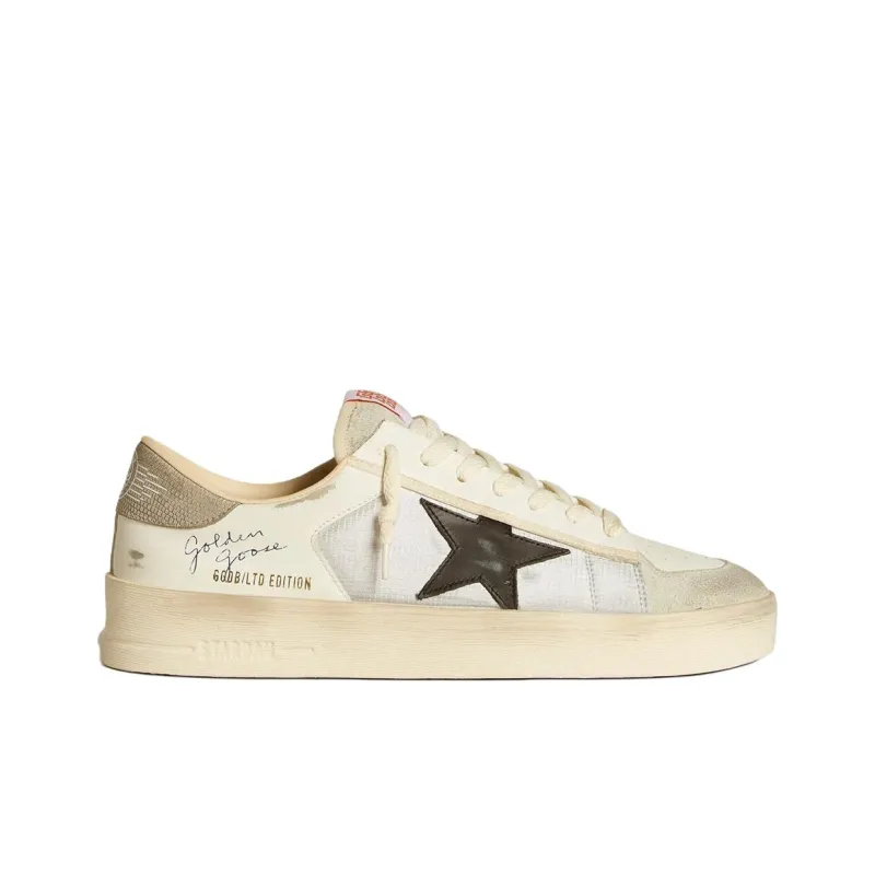 Golden Goose Stardan Low Top Skateboard Shoes Men's White-1