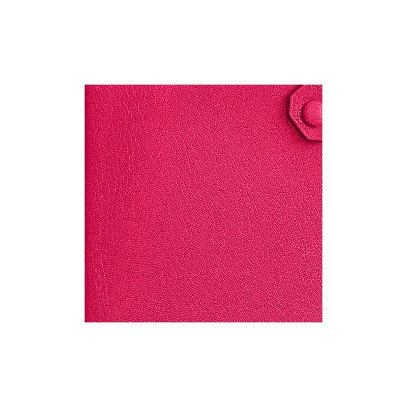 HERMES Sheepskin Wallet Women's Bright Pink-2
