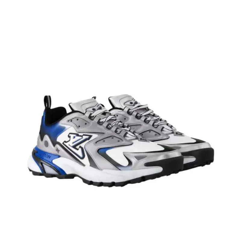 LOUIS VUITTON Runner Tatic Low Top Casual Shoes Men's Blue-2