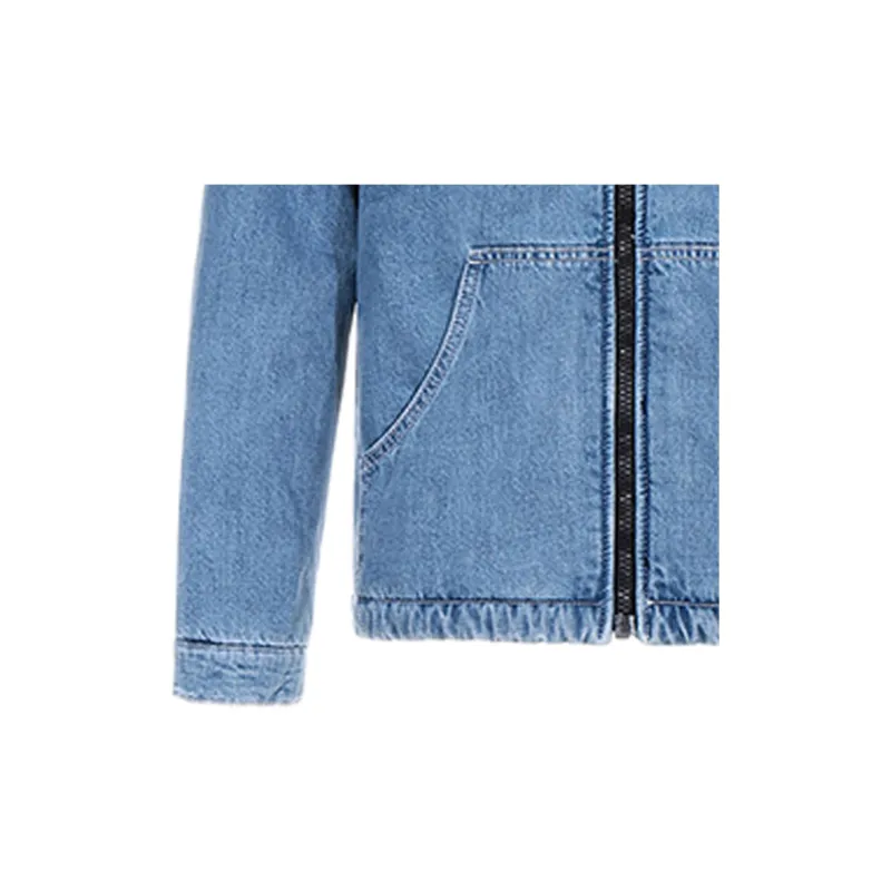 KENZO Denim Jackets Men Glacier Blue-4