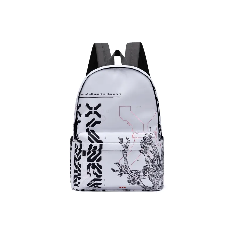 Soundbyte Polyester Students Backpack Regular Unisex White-19