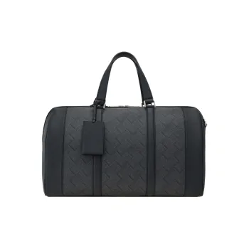 FERRAGAMO Polyurethane Portable One Shoulder Travel Bag Men's Gray & Black