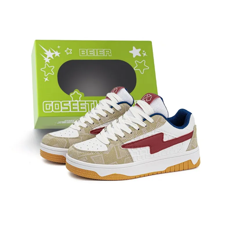 BEIER Lightning Youth Classic Abrasion Resistant Lightweight And Breathable Low Top Skateboard Shoes Unisex-66