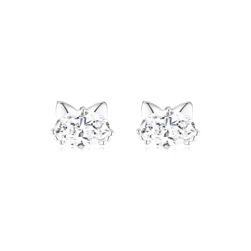 JOLLY NOTE Sterling Silver Stud Earrings Women's-9