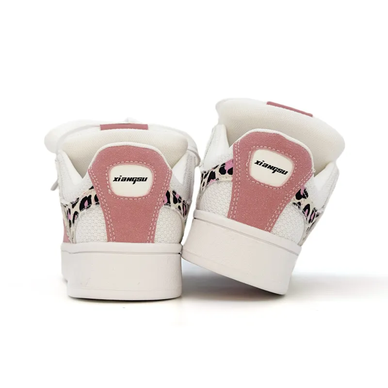 XIANGSU Niche Trendy Fashion Anti Slip Wear Resistant Low Top Skateboard Shoes Women's-34