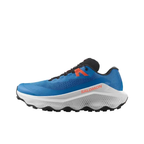 SALOMON Ultra Glide Anti Slip Wear Resistant Low Top Trail Running Shoes Men's Blue Gray