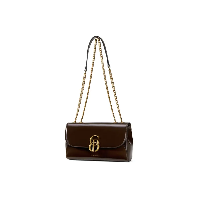 PIERRE CARDIN Cow Leather Premium Vintage Shoulder Bag, Crossbody Bag Regular Women's Bitter Coffee-2