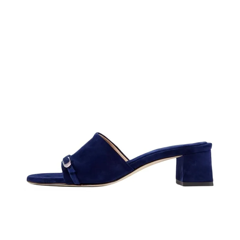 DEAR FRANCES Slide Slippers Women's Marine Blue-0