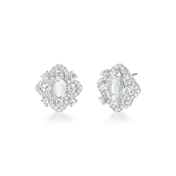 Suddenly Lucky Chalcedony Stud Earrings Women's