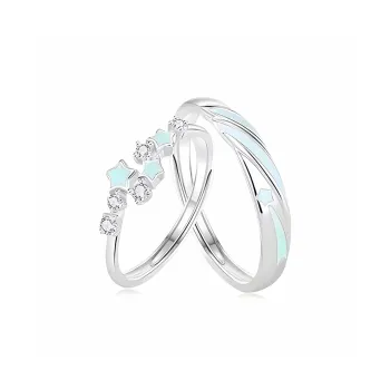 YINGNIXINDONG 925 Sterling Silver Rings Unisex