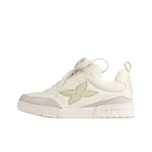 LOUIS VUITTON Skate Low Top Skateboard Shoes Men's Beige