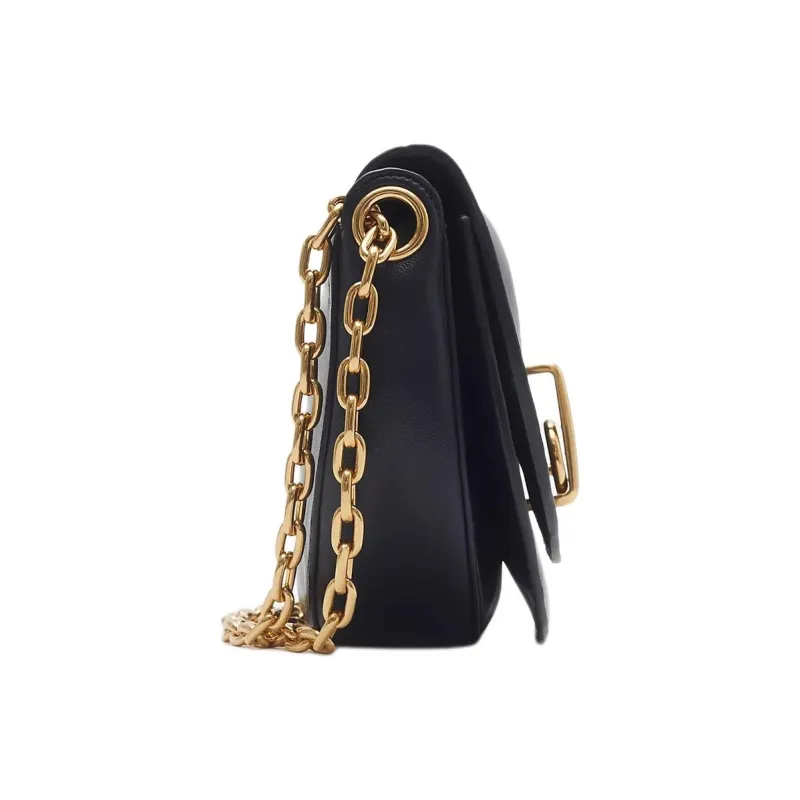 Burberry Cow Leather Crossbody Bag Shoulder Bag Women's Indigo-1