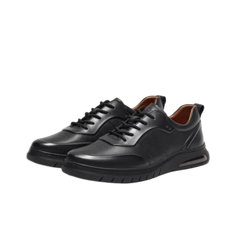Hush Puppies Smart Slip-Resistant Low-Top Casual Shoes Men's Black-1