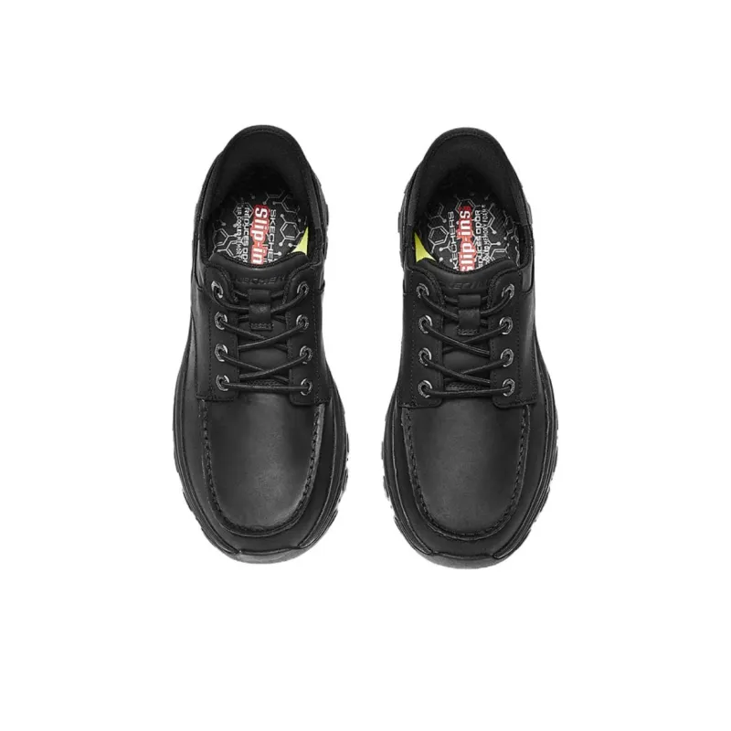 Skechers SKECHERS MENS USA Slip Resistant Breathable Low Top Casual Shoes Men's Black-2