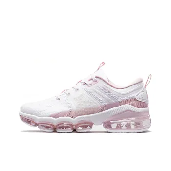 XTEP Air Mega2.0 Cushioning Wear Resistant Low Top Running Shoes Women's White Red Pink