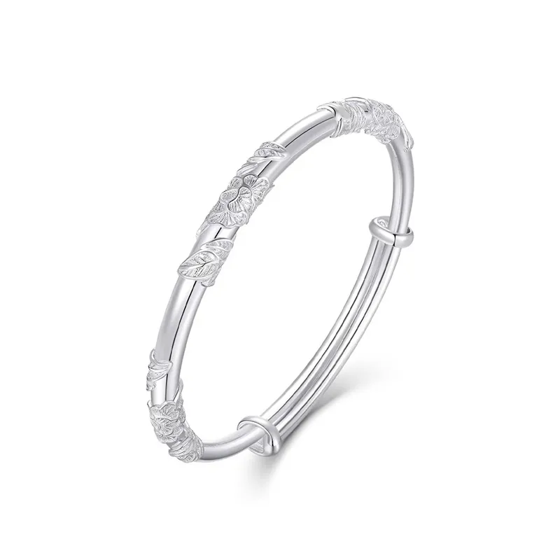 FAIRWHALE 999 Fine Silver Sterling Silver Bangle Women's-0