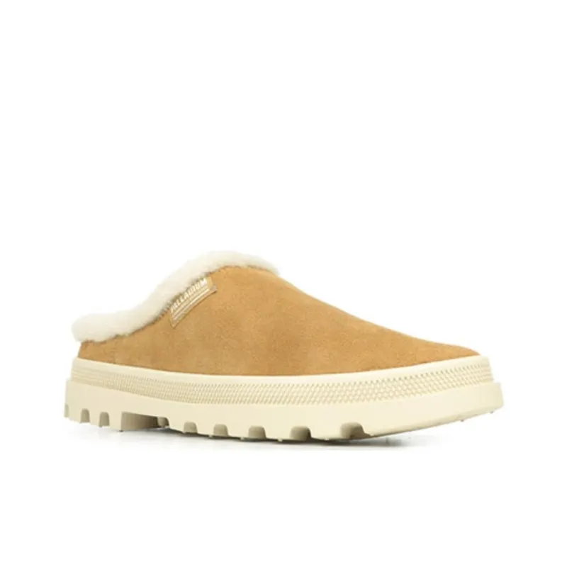 Palladium PALLADUNE Slip Resistant Closed Toe Slippers Women's Tan-4