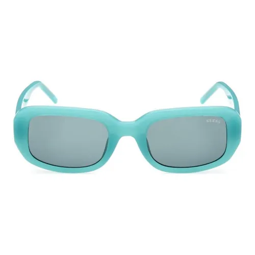 guess HWSG83 Injection Molded Square Sunglasses Women's Blue