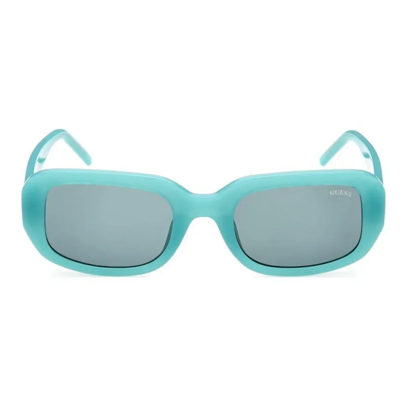 GUESS Injection Molded Square Sunglasses Women's Blue-0