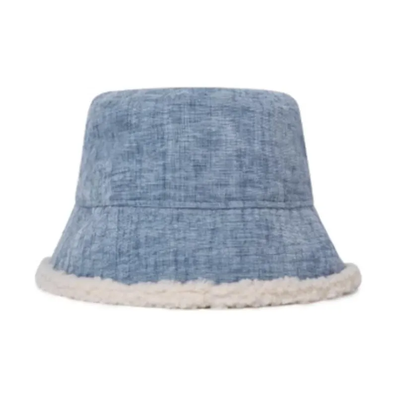 New Era Polyester Bucket Hats Unisex Blue Gray-2