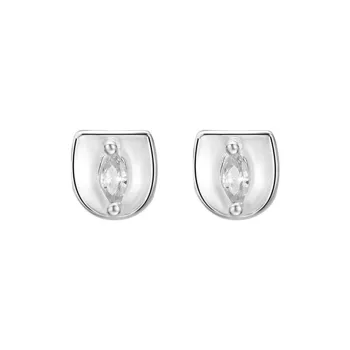 Suddenly Lucky 999 Fine Silver Stud Earrings Women's