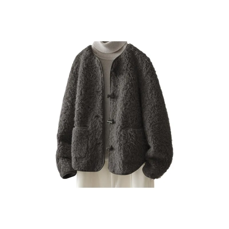 IHIMI Velvet feel Coat Women's Gray-1