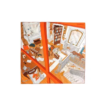 HERMES Silk Scarves Women's Multicolor