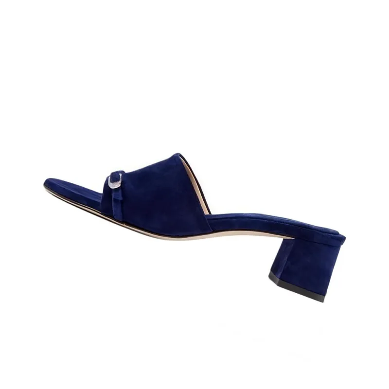 DEAR FRANCES Slide Slippers Women's Marine Blue-2