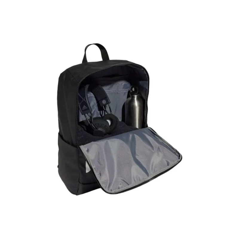 Adidas Polyurethane Backpack Unisex Black & White-2