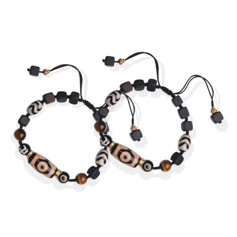 JIACUIYUN Tiger's Eye Stone Bracelets Unisex-3