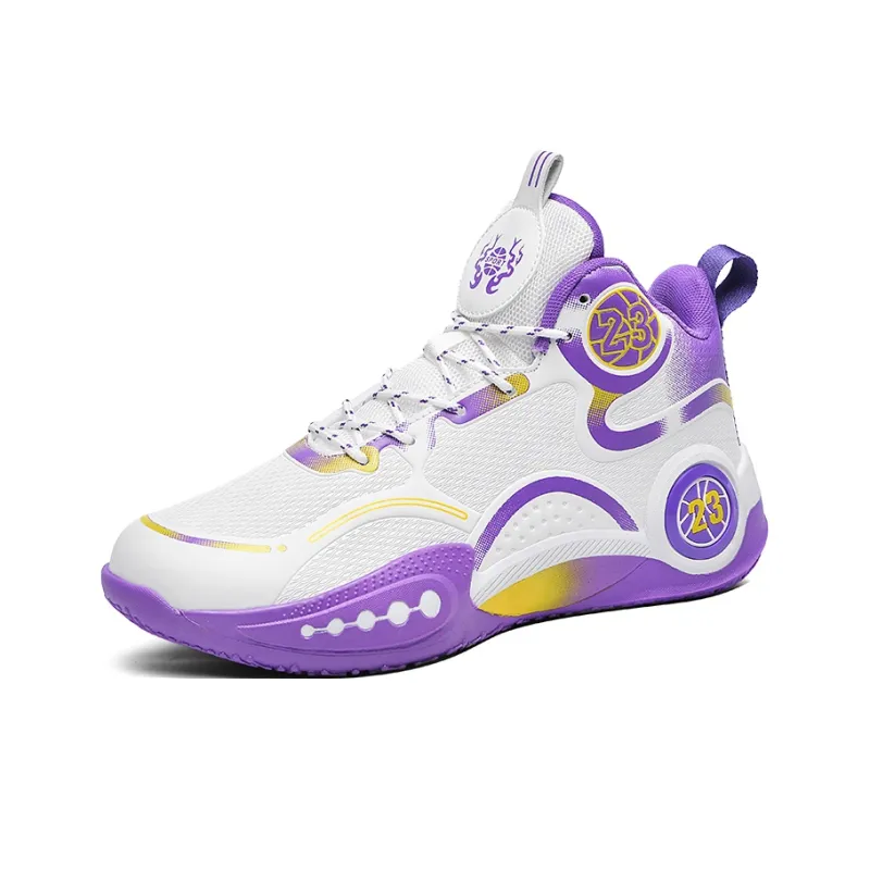 SOURCE Cushioning Anti Slip Wear Resistant Coverage Balance Impact Resistant Mid Top Basketball Shoes Unisex-8