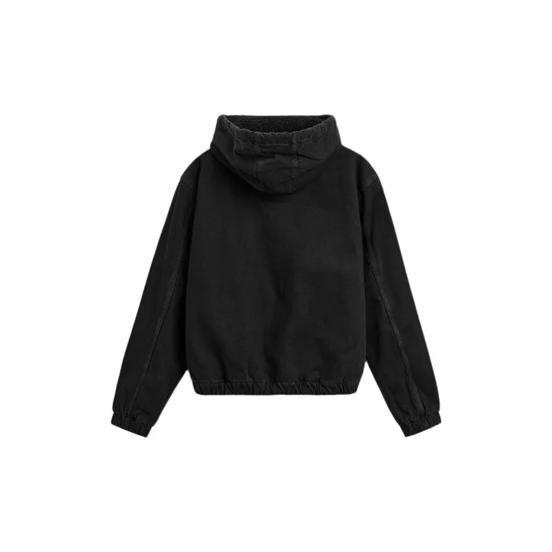 ZARA Denim Jackets Men Black-1