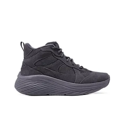 Skechers Anti Slip Wear Resistant Mid Top Casual Shoes Women's Charcoal Gray-1