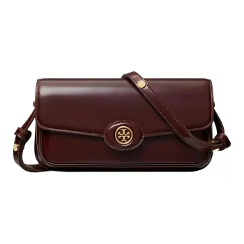 TORY BURCH Cow Leather Shoulder Bag Women's Burgundy