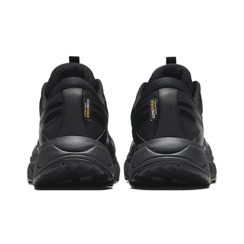Anta Walker Cushioned Slip-Resistant Abrasion-Resistant Low-Top Trekking Shoes Men's Basic Black-3