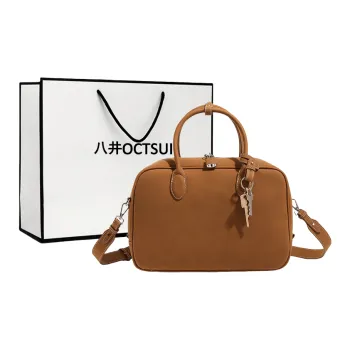OCTSUI Synthetic Leather Handbag Women's Yellow Brown/Black Raven/Elephant Gray