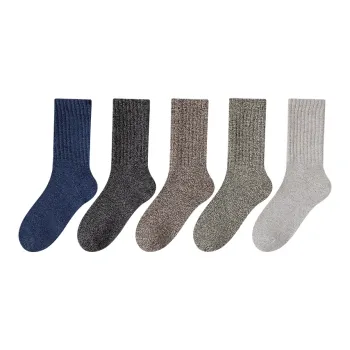 MIIOW Mid Calf Socks Men's 5 Pack