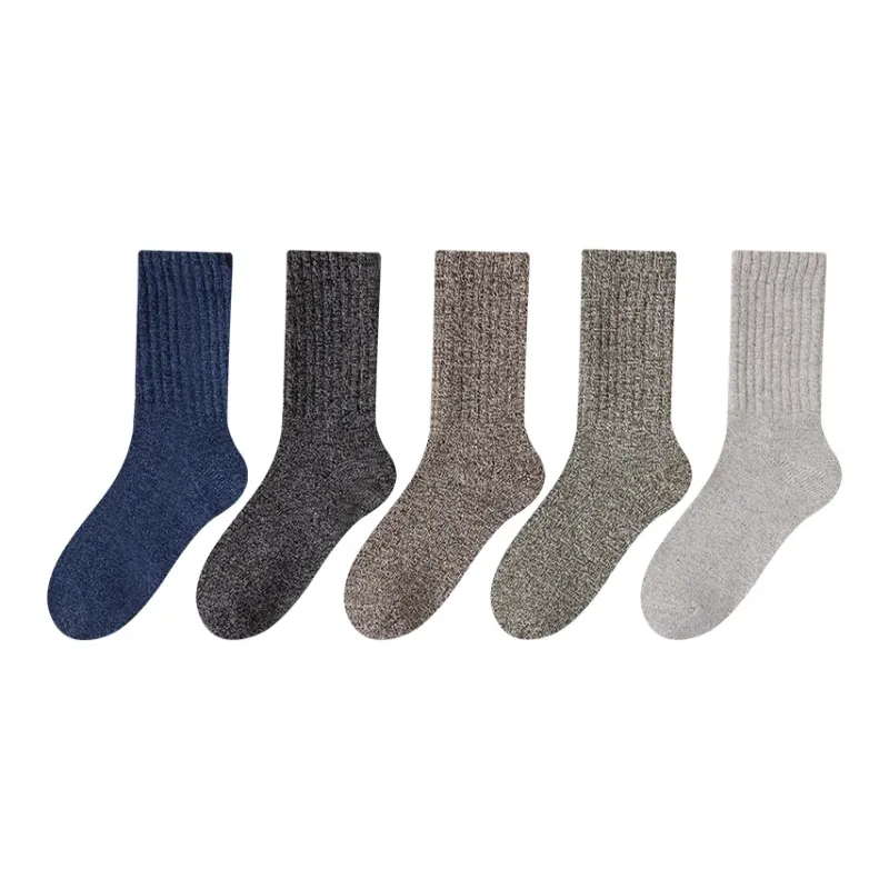 MIIOW Mid Calf Socks Men's 5 Pack-0