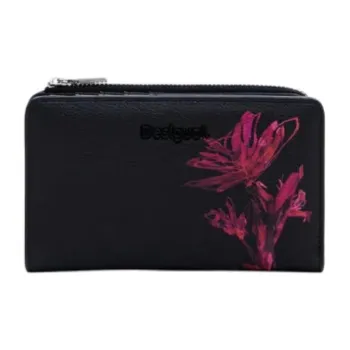 Desigual Polyurethane Wallet Small Size Women's Black