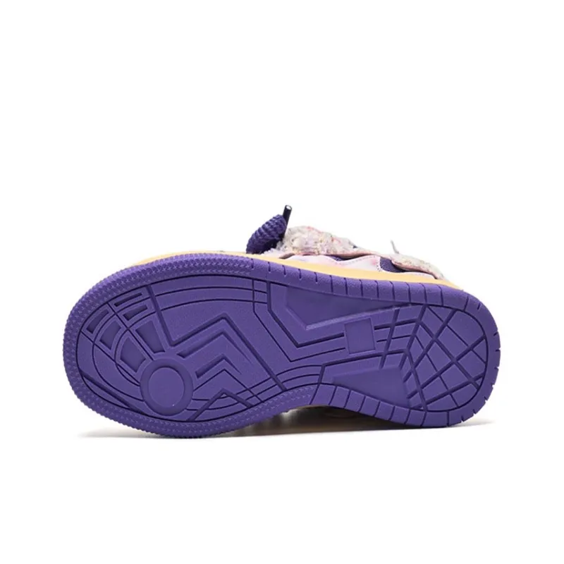 DD&OO Slip-Resistant Water-Resistant Balance Low-Top Skateboard Shoes Unisex Taro Purple-4